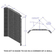 OmniWall Corner Panel | CGS-KIT-CP-BLK | Pegboard
