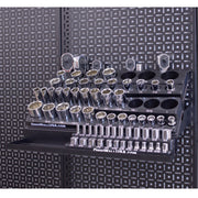 Black OmniWall Socket Ratchet & Extension Shelf Kit | CGS-KIT-KIT-SS-BLK