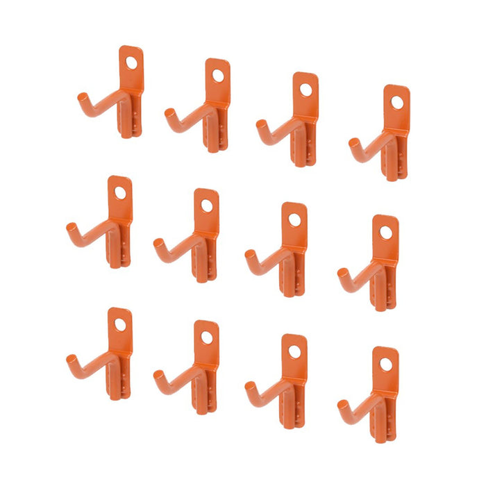 OmniWall Short Orange Wire Hook 12-Pack | CGS-KIT-SWH-12PK | Orange Pegboard Hooks