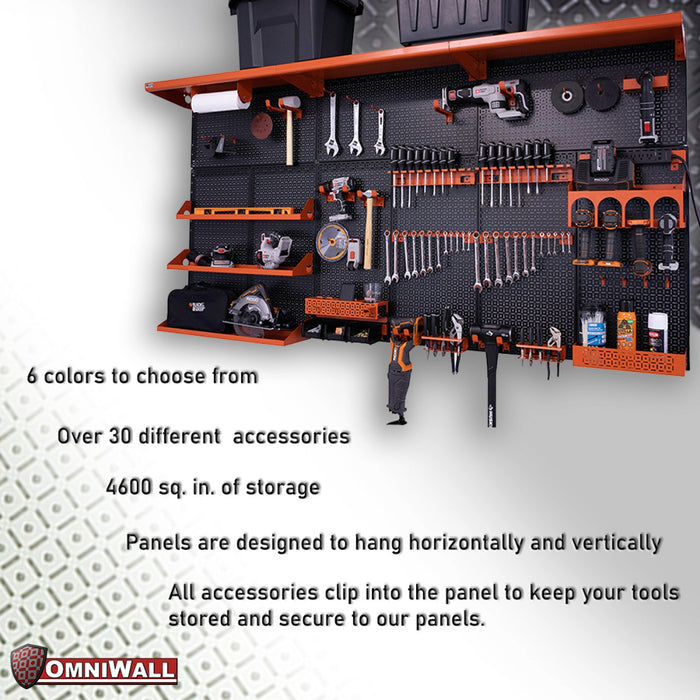 OmniWall Weekend Warrior XL Available in Various Colours | Pegboard Kits