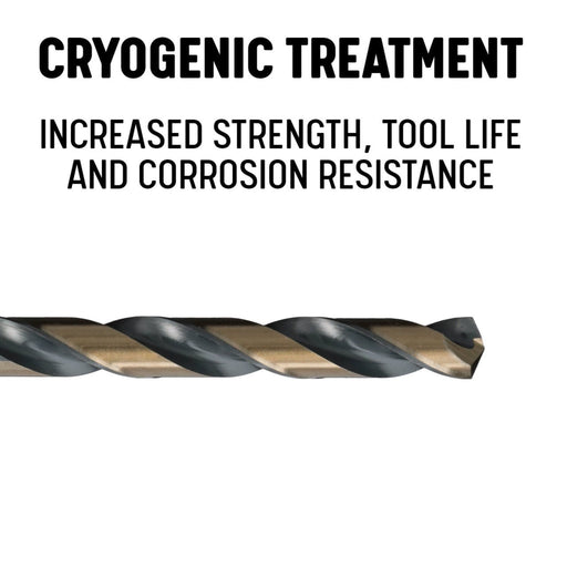Cryogenic Treated HSS Black & Gold KFD Drill Bit | CRYKFDPRO