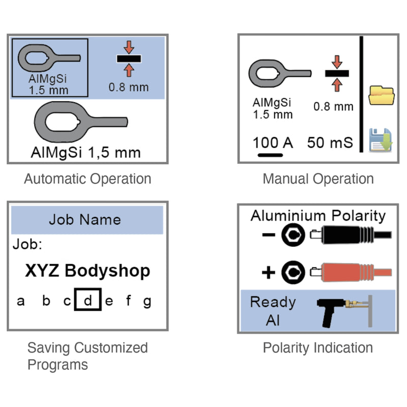 LCD screen settings of the Pro Spot DA-3