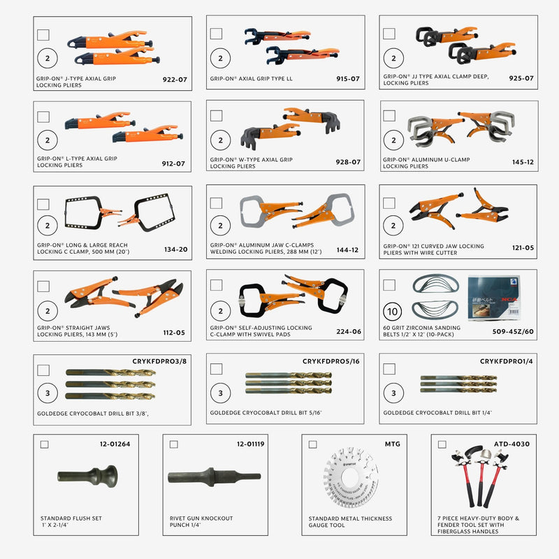 Ford Aluminum Hand Tool Kit Components List 2 | FAHTK