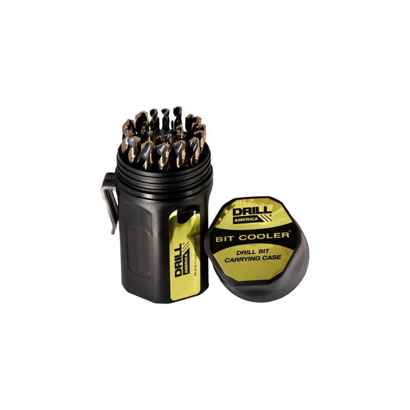 25-Piece Metric HSS Black & Gold Drill Bit Set (1mm-13mm)