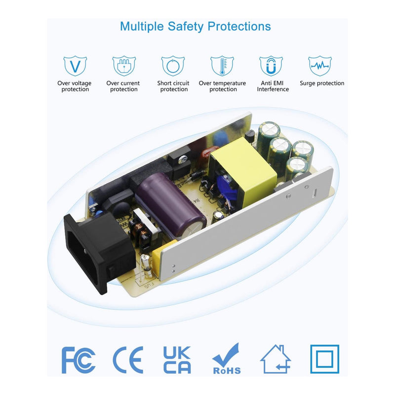 ALITOVE DC 12V 5A Power Supply Adapter | 60W Converter Transformer