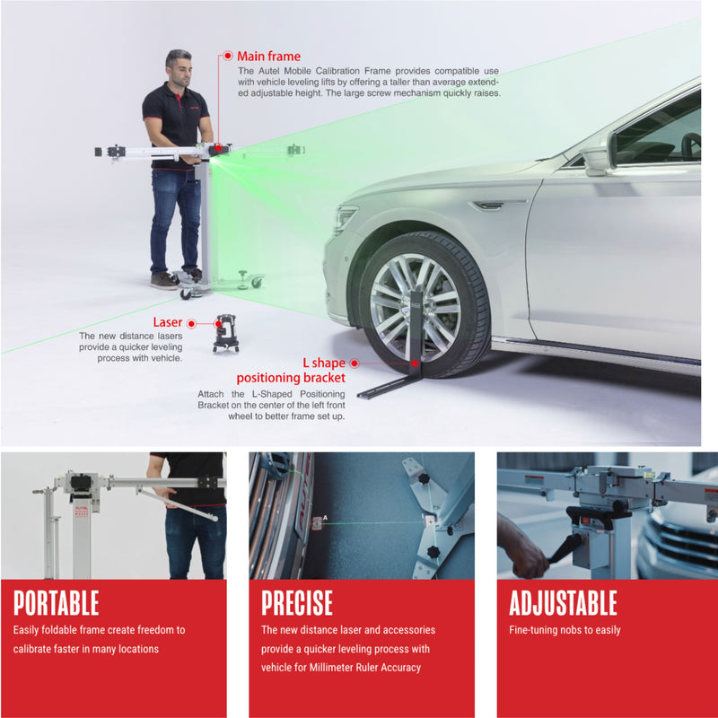 Autel MA600 Mobile ADAS Calibration System | Portable LDW Frame