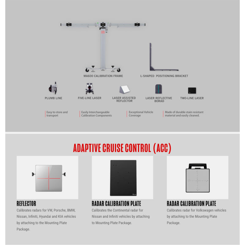 Autel MA600 Mobile ADAS Calibration System | Portable LDW Frame