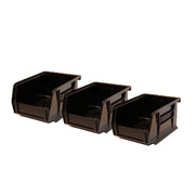 3-Pack Black Plastic Hanging Organizer Bins | MEQUS210BR-BLK