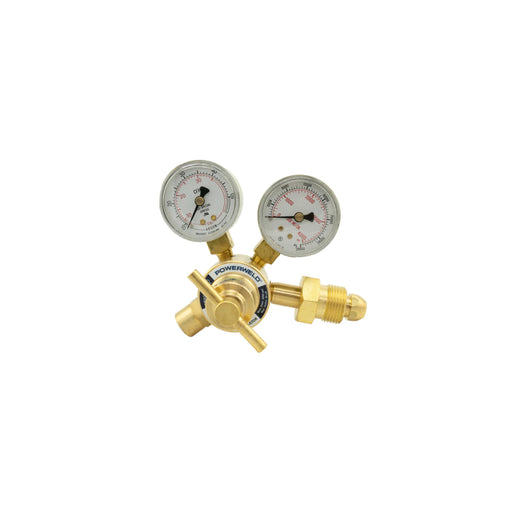 PowerWeld PWAGFG Argon and CO₂ Regulator with dual gauges for welding gas flow control