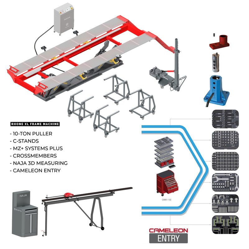 RHONE XL Frame Machine Combo with Naja 3D Measuring and Cameleon Entry