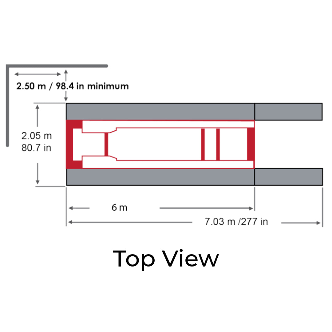 Celette Rhone XL 5.5T Extra Long Bench with Double Scissor Lift