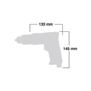 Heavy Duty 3/8” (10mm) Air Pneumatic Pistol Grip Drill Dimensions