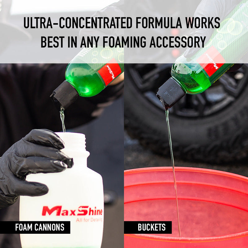 MaxShine Ultra Foaming Wash Foam Cleanser - ultra concentrated