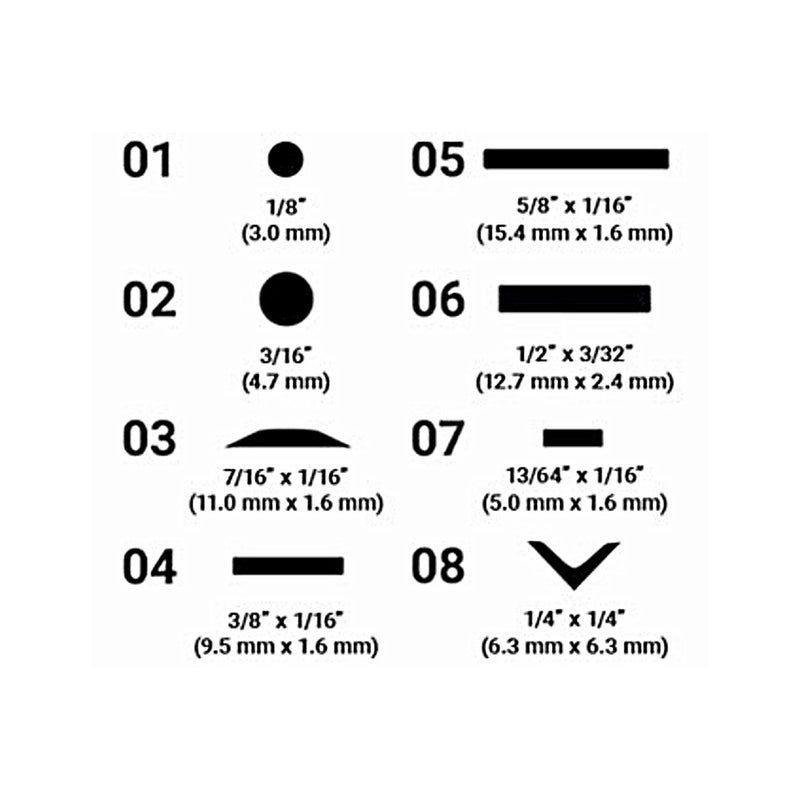Polyvance Polypropylene Welding Rod Key