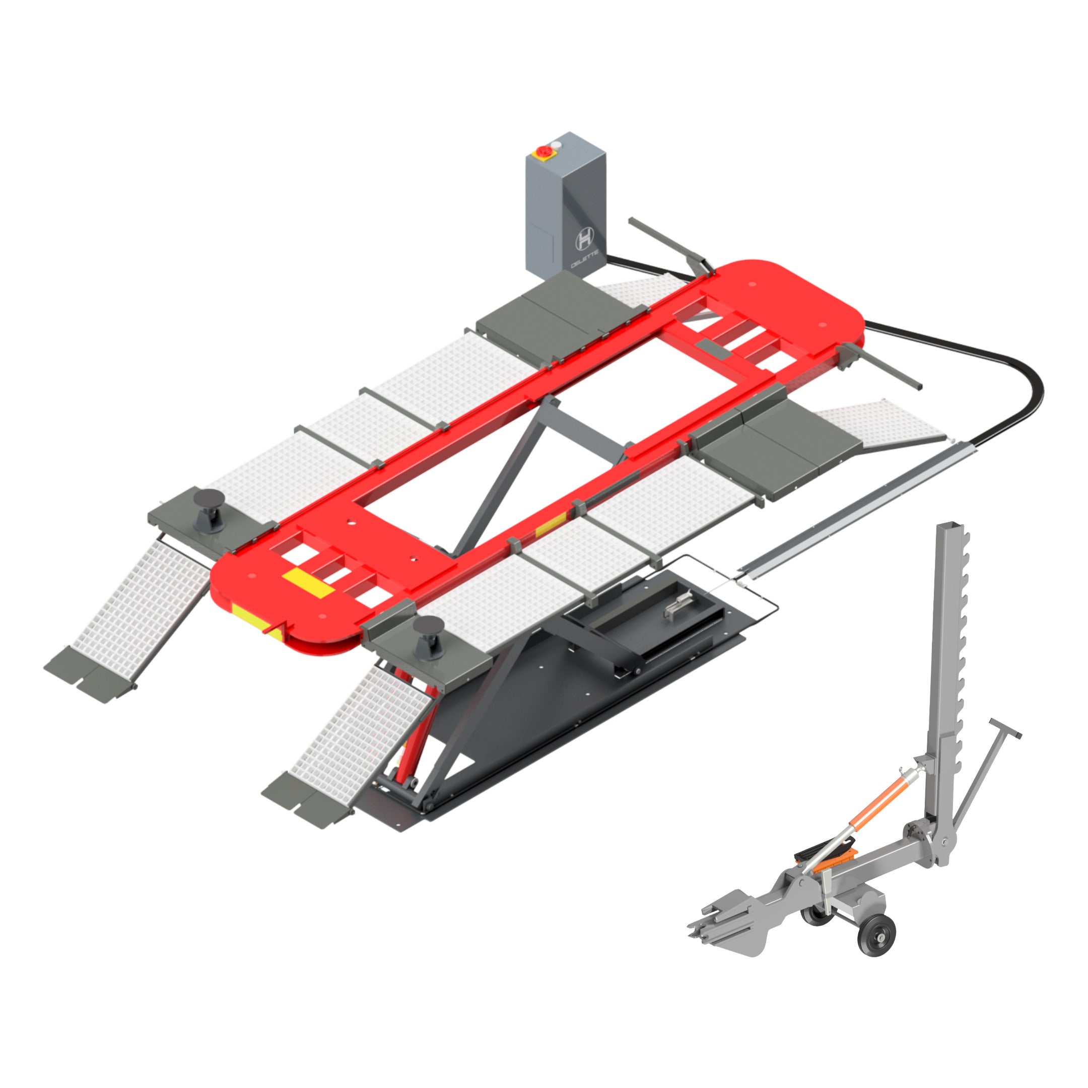 Wedge truckとxy Celette X-Trac Lifting & Pulling Platform – Collision Repair