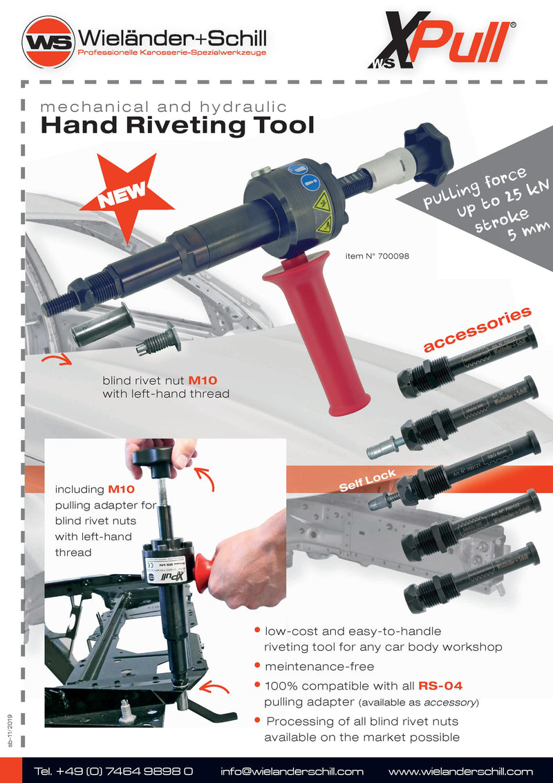 XPull Riveting Tool incl. M10 Adapter | Left-Hand Thread | 700098