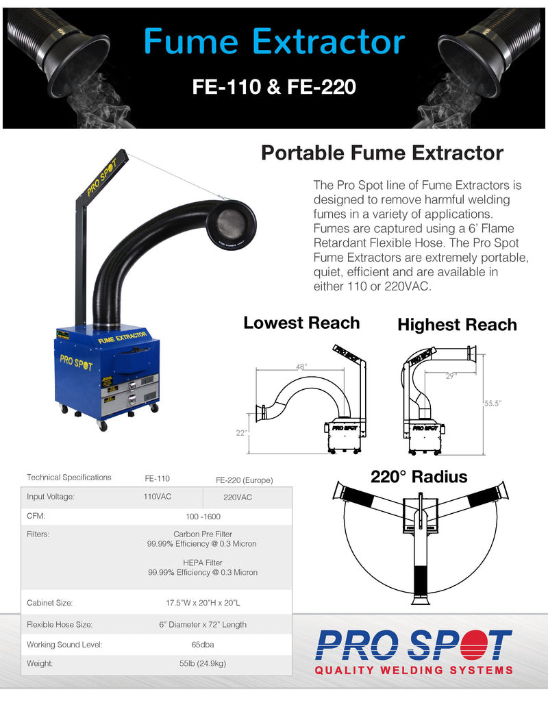 Pro Spot Fume Extractor Flyer
