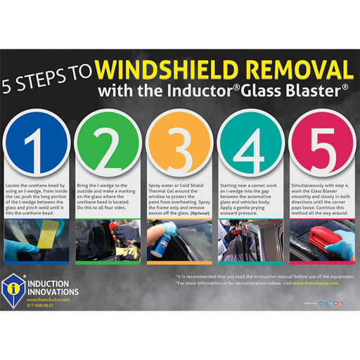How to remove windshields with the Inductor Glass Blaster