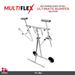 MultiFlex Deluxe Bumper Stand on Easy Trolley | Paint Stand