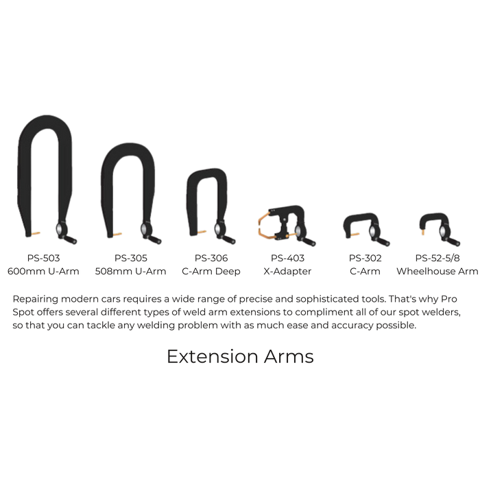 Spot Welder Extension Arms