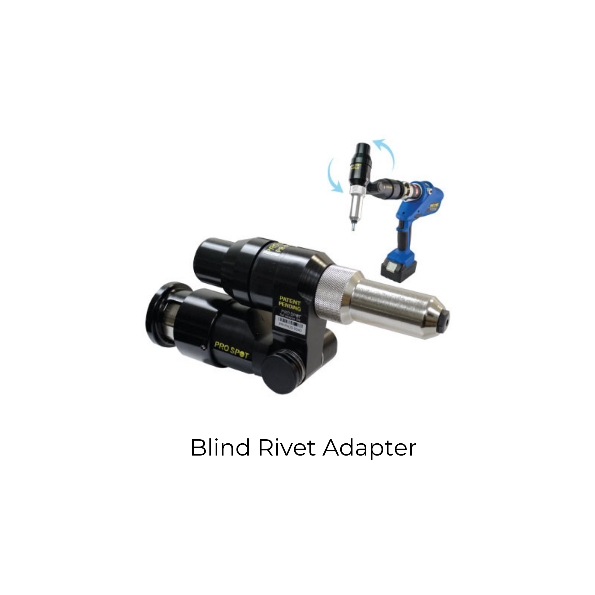 Pro Spot Blind Rivet Adapter for PR-5 Riveter | PR-PA20 — Titanium ...