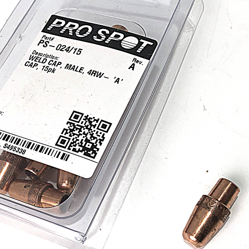 i4 Spot Welder Weld Caps Male | PS-024/15