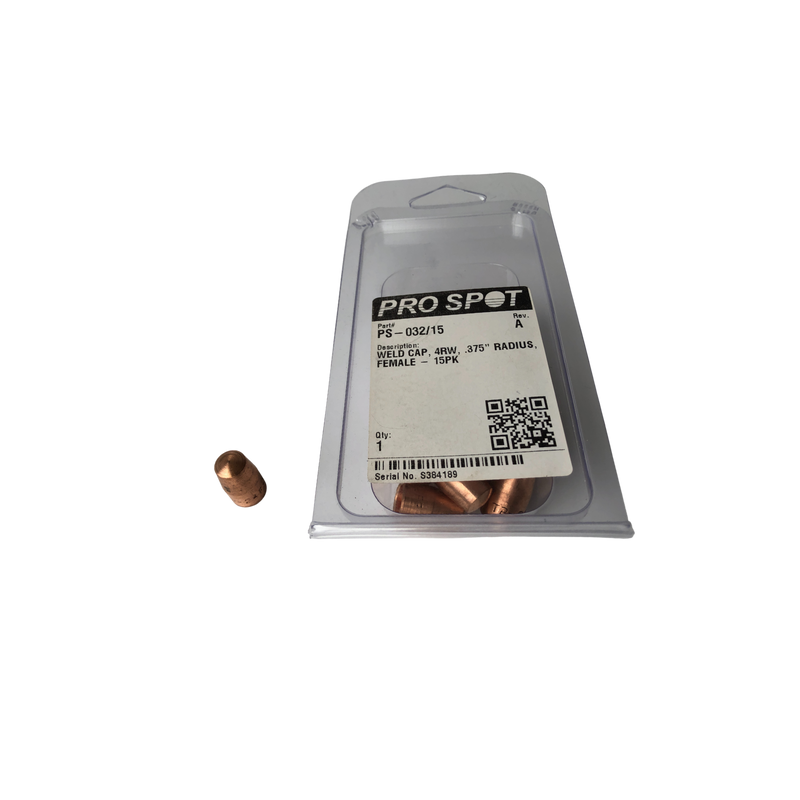 Weld Caps Female for i4s, i4, and PHS-101 Spot Welders