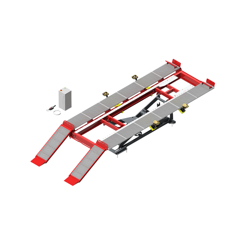 Celette Rhone L 4.2T Car Bench with Lift and 4 Mobile “C” Stands