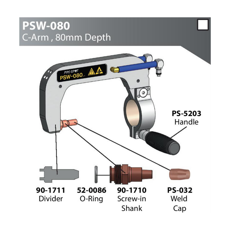 Remplacement de la tige à visser pour l'assemblage du bras en C de la soudeuse par points intelligente i4s PSW-080 | SA-0616
