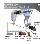 Pro Spot WHEELHOUSE ARM, WATER COOLED, 90MM DEPTH