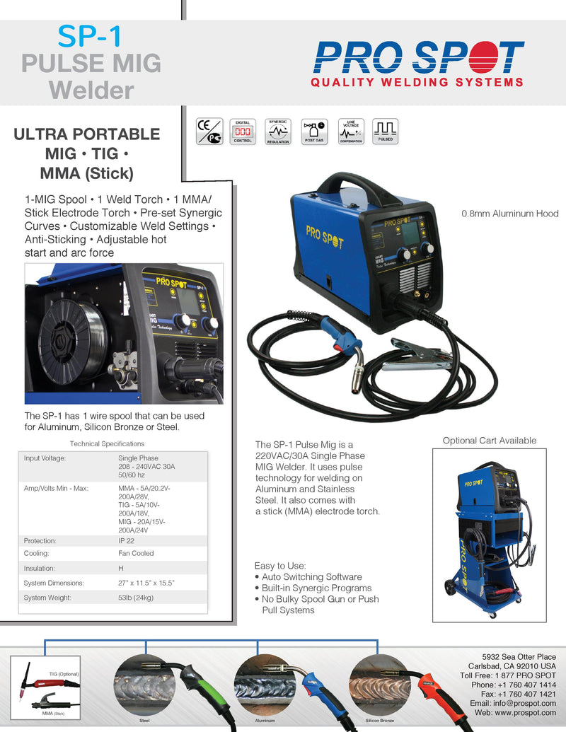 SP-1 | Pulse MIG Welder Flyer