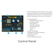 SP-5.3 | 3 Phase Smart Double Pulse MIG Welder Control Panel