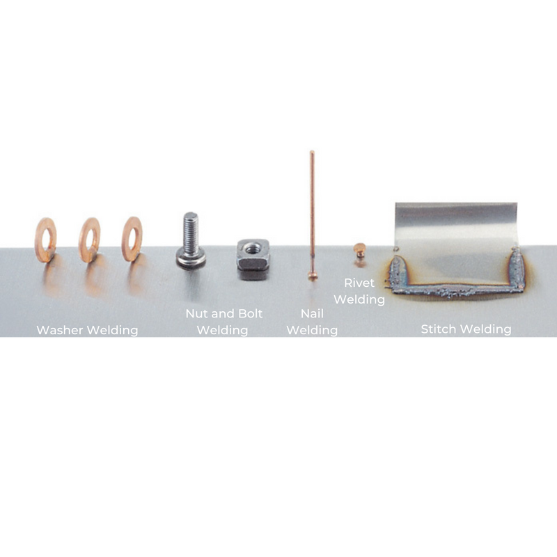 Washer, nail, rivet, stitch, nut, bolt welding