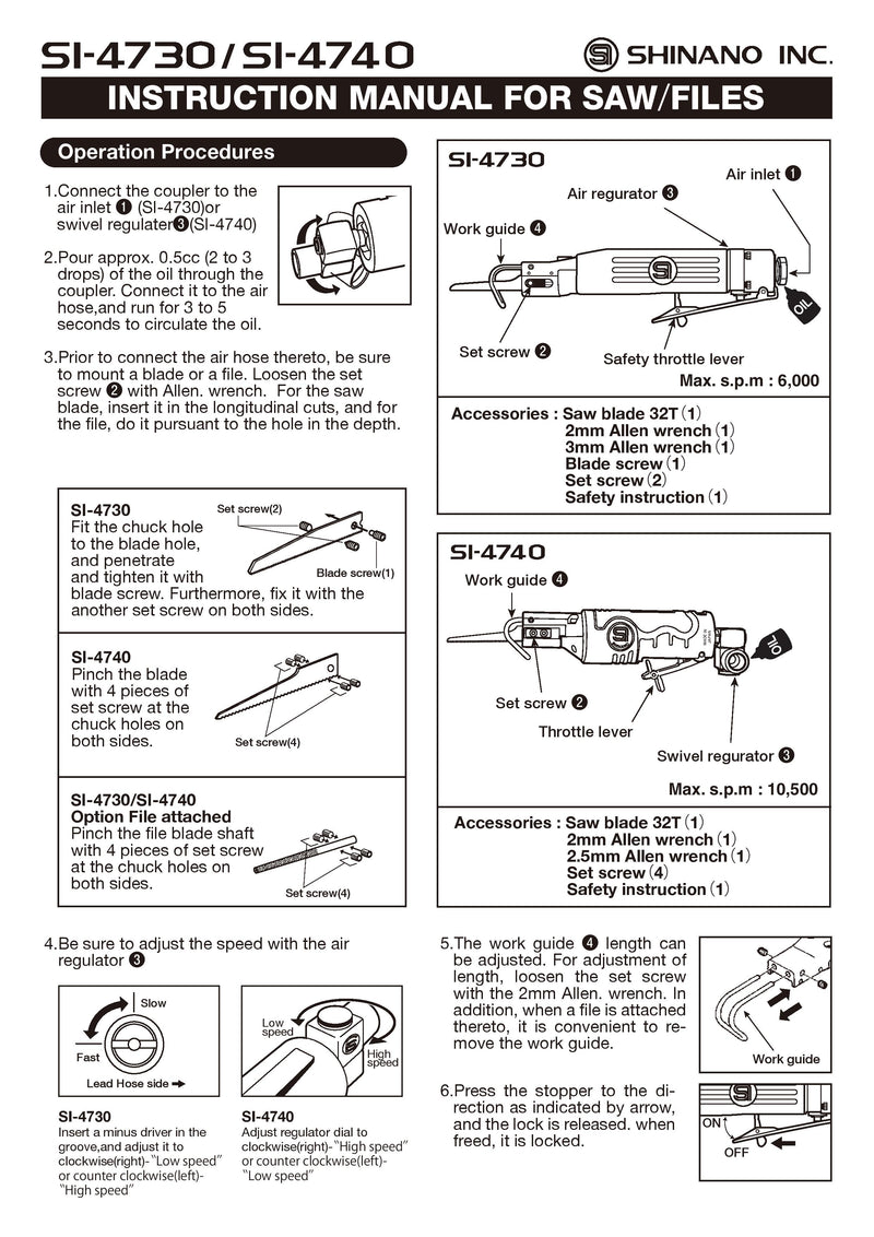 Mini scie à air | SI-4740 