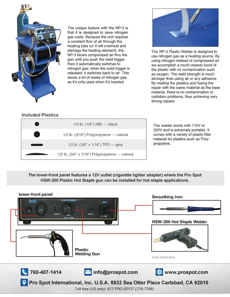 NP-3-110-C | Nitrogen Plastic Welder Brochure
